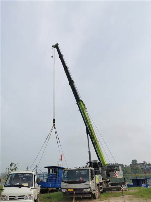 盘州市桥梁建设吊装案例